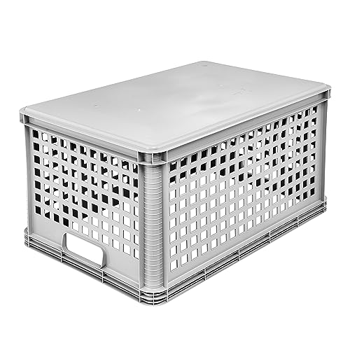 keeeper Transportkorb, Stapelbar, Polypropylen, 64 l, Robert, Nordic Grey