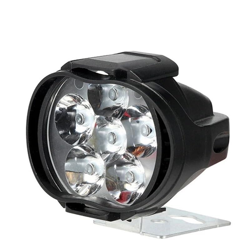 Antibrouillards longue portée 12V 6 LED pour phare de moto