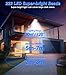 MoKo Motion Sensor Outdoor Lights - 222 LED Super Bright Solar Lights Outdoor with Remote Control & 16.4 Ft Cable 3000mah Waterproof Flood Lights Outdoor for Wall Patio Yard Garage Garden, 3 Pack