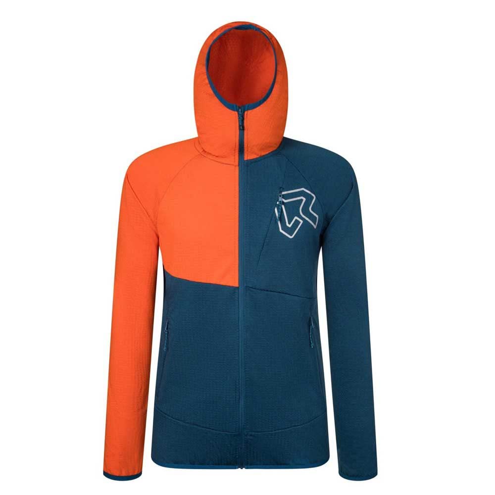 Rock Experience REMC02231 ZEBRA HOODIE Sweatshirt Men's 1484 MOROCCAN BLUE+0630 FLAME 3XL
