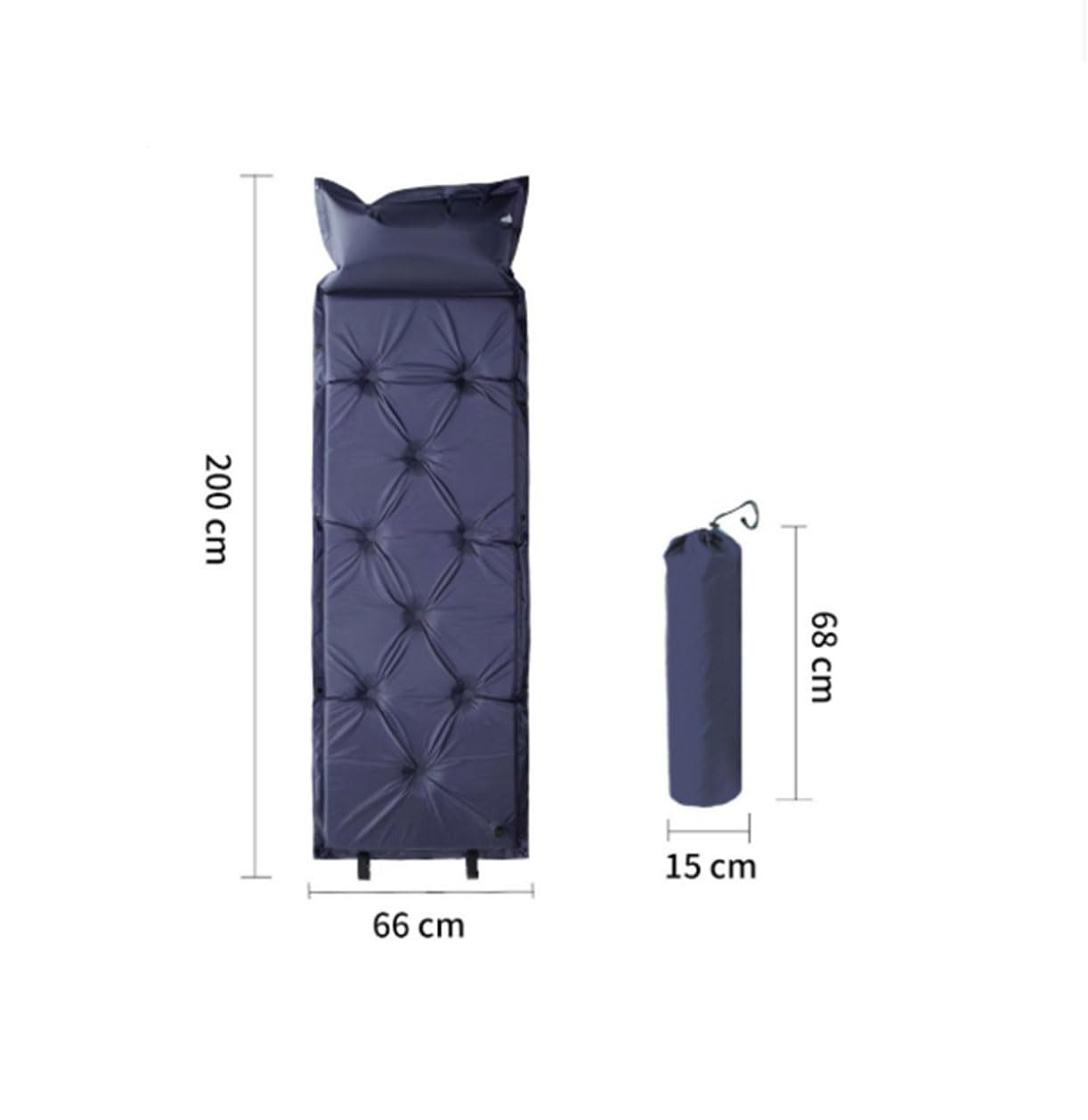 Colchoneta de Camping,Alfombrillas Antihumedad para Tiendas de campaña,Cojín Hinchable Splicable,para Dacia Spring Electric Year from 2021, B-Camouflage Colour