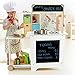 Hape Wooden Cook‘n Serve Kitchen| Pretend Role Play Kitchen Set with Pull-Out Counter and Chalkboard for Kids