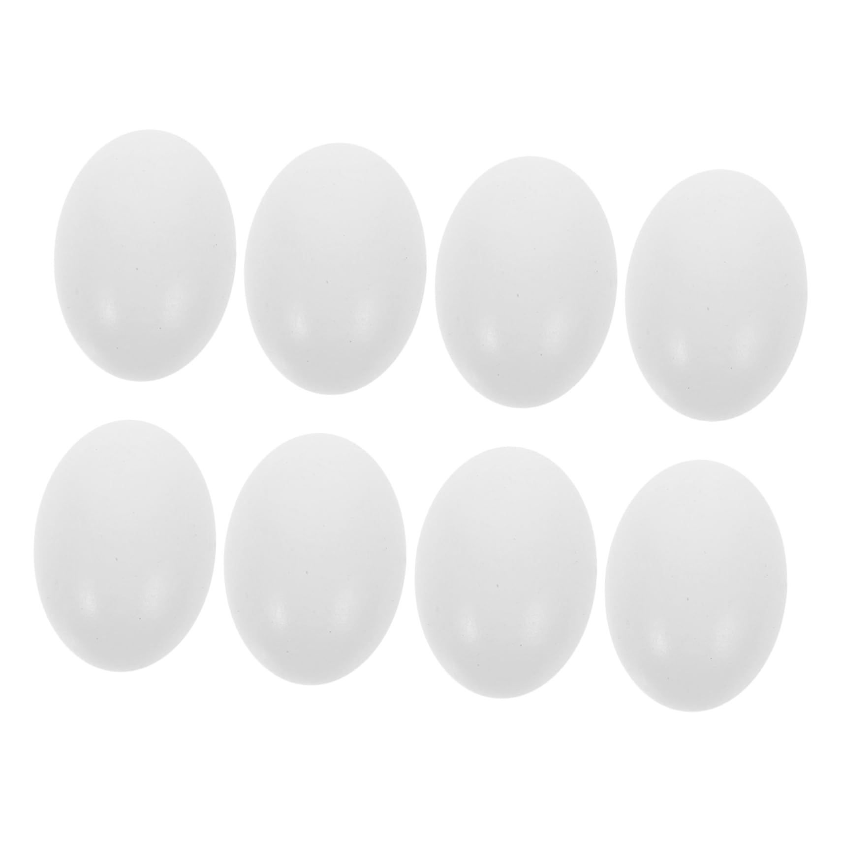 NULYLU 8Pcs Unfinished Eggs for DIY Crafting Realistic Fake Eggs for Chicken Nests for Easter Decorations and Creative Projects