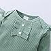 Mioglrie Newborn Baby Girl Clothes Outfits Romper Pants Set Cotton Baby Girls' Clothing Floral Baby Girl Stuff Cute Baby Clothes Girl Gifts Green Baby Clothes Girl 0-3 Months