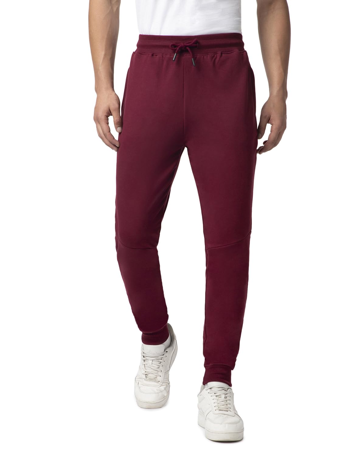 FYLTR Men's Casual Straight Leg Joggers - Elasticated Waist with Drawstring | Zip Pockets | Solid Color-picture-13