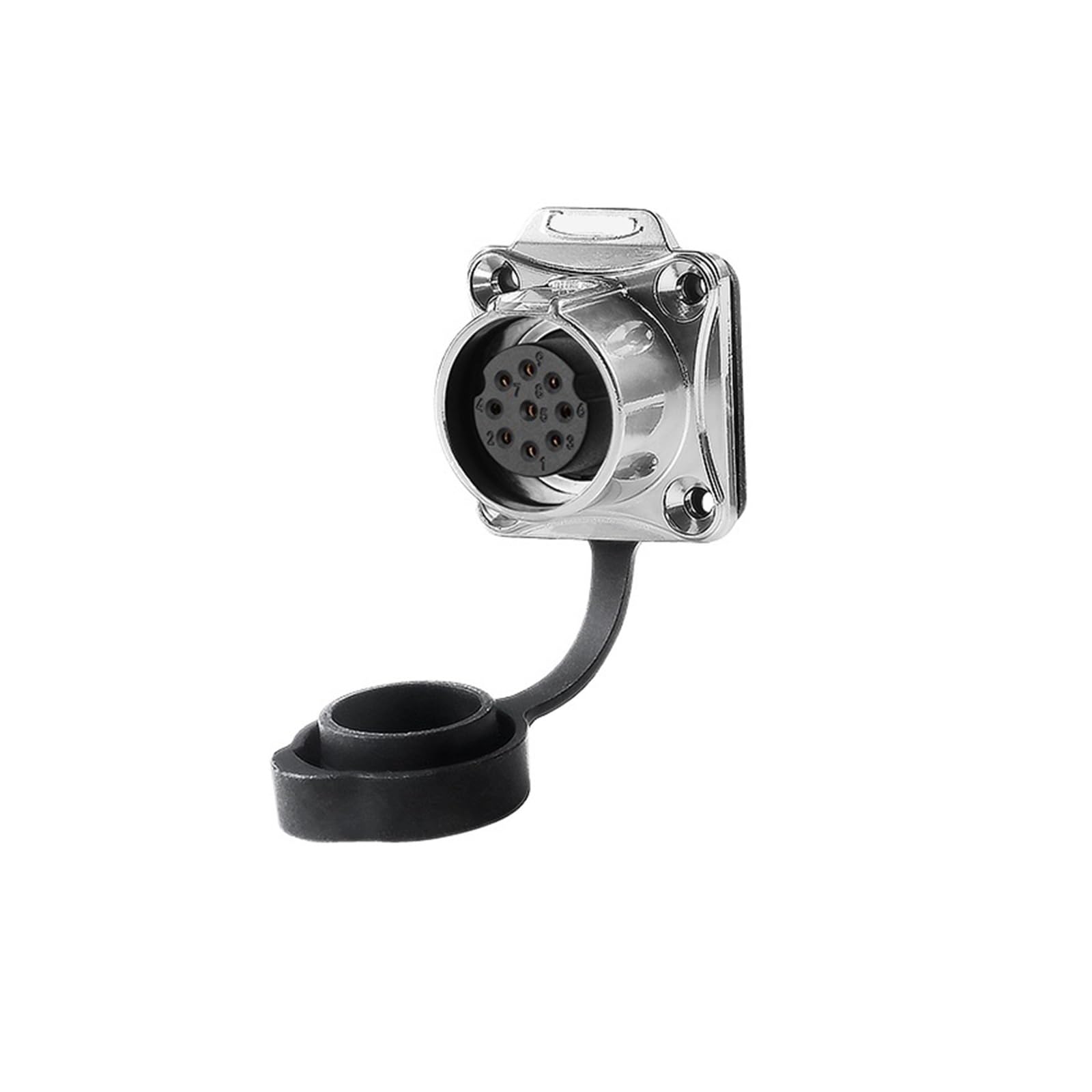 Conector macho y hembra LP20 de 9 pines con base de cuatro orificios para cercados de alta gama