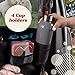 Lusso Gear Backseat Car Organizer- Kick Mat Protects Against Kids Feet - 12 Large Storage Pockets - iPad,Tablet, Water Bottle Holder- Durable, Heavy Duty Road Trip Essential (Black)