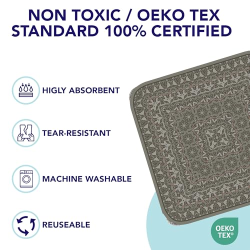 Image of PUPIBOO Washable Pee Pads for Dogs and Cats - Super Absorbent Reusable Puppy Training Pads - 100% Waterproof, Leak-Proof & Non-Slip Whelping Pads for Pet Housebreaking
