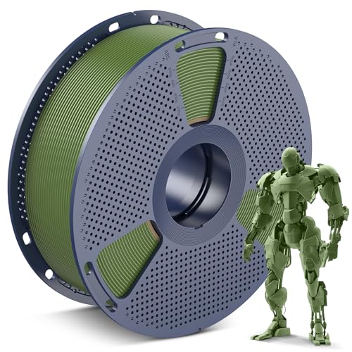 Image of SUNLU PLA 3D Printer Filament PLA Filament 1.75mm, Neatly Wound 3D Printing Filament 1.75mm, Dimensional Accuracy + /- 0.02 mm, Fit Most FDM 3D Printers, 1kg Spool (2.2lbs), Olive Green