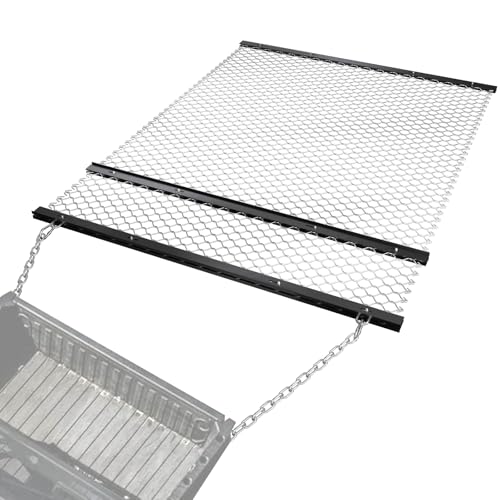 FAHKNS 4x5 ft Drag Harrow Rust-Resistant Chain Driveway Grader with Front and Rear Ttrays Heavy Duty Field Leveler UTV Tractor Attachment for Landscape Leveling Gravel Driveway Farm Field Garden