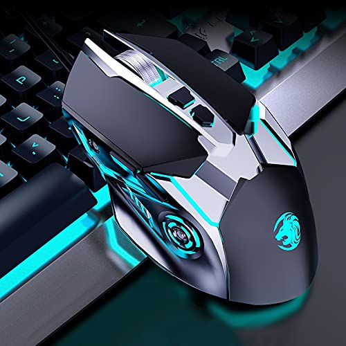 Lihuoxiu Computer Wired Mouse G5 Computer Notebook Custom Macro Programming Wired Gaming Mouse, Mute Version Computer Replacement Part