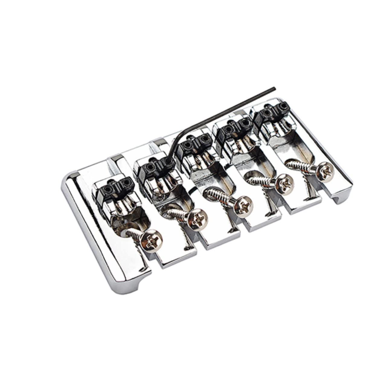 HEMOTON 5 String Bass Guitar Tailpiece Board Metal Bass Guitar Bridge Tailpiece Compact and Portable