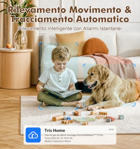 Image of 2.4&5GHz WiFi Indoor Security Camera,2K /3MP Camera for Home Security, 355 Pan /Tilt Pet Cam, IR Night Vision Baby Monitor, 2-Way Audio, Motion Tracking, Cloud & SD Card Storage