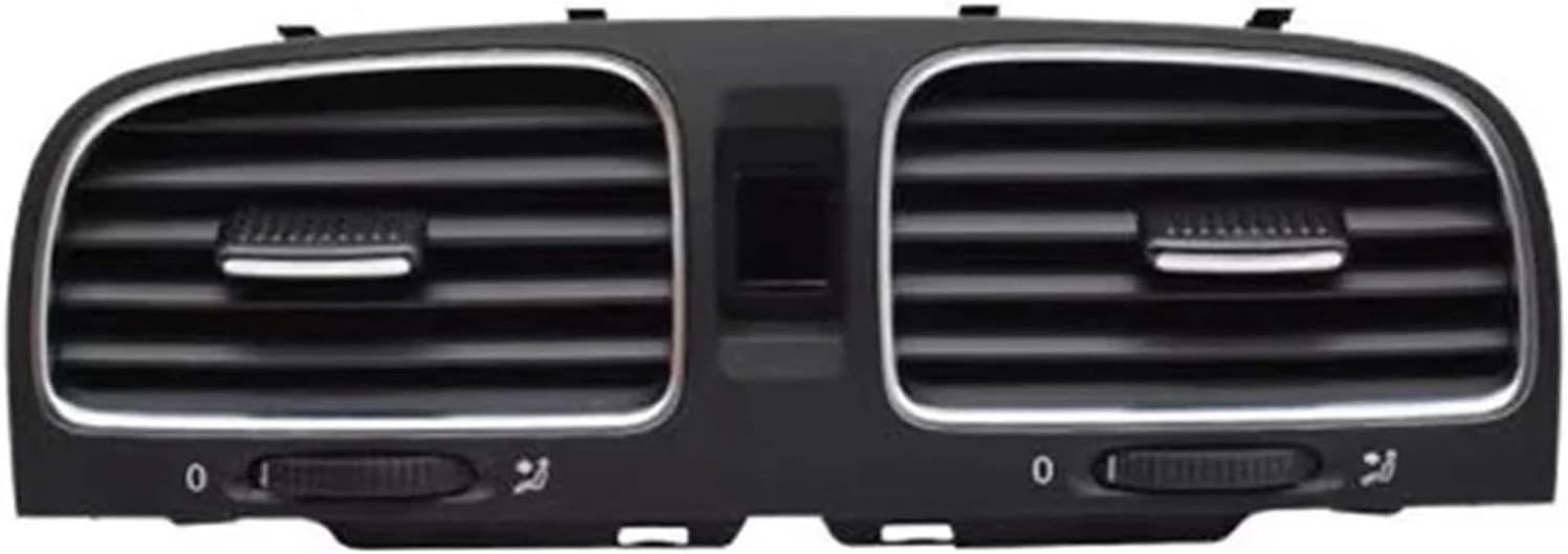 OEM Black Front Console Vents Louver Air Conditioner Vent Outlet for Vw Golf 6 Mk6 5K0819728 5K0819703 5K0819704(Middle)