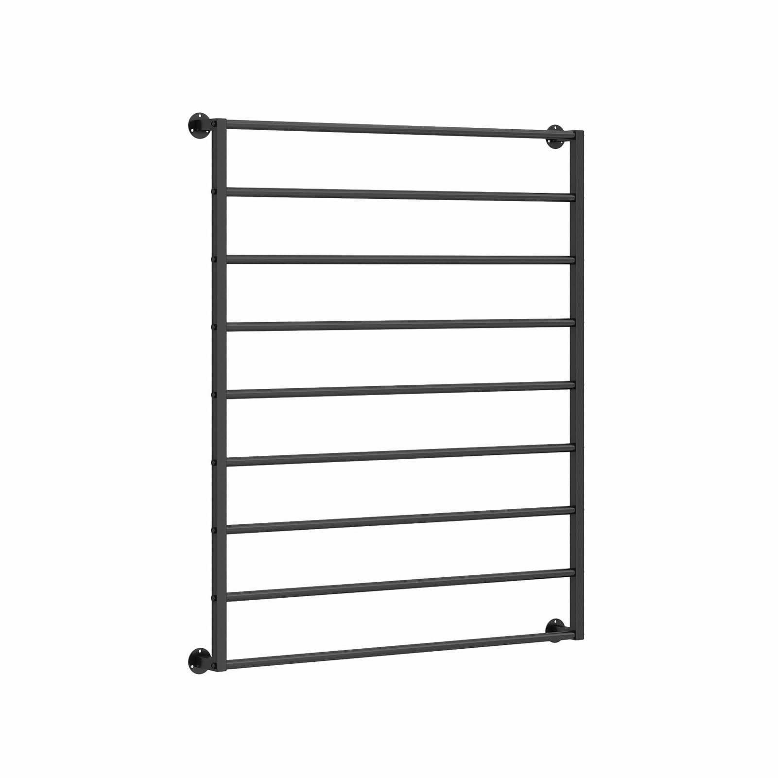 SUYUDD Wall Mounted Scarf Rack, Ties Silk Scarves Towels Storage Multifunctional Metal Rack, Space-Saving Wrapping Paper Organizer Ribbon Holder Wall Display Rack
