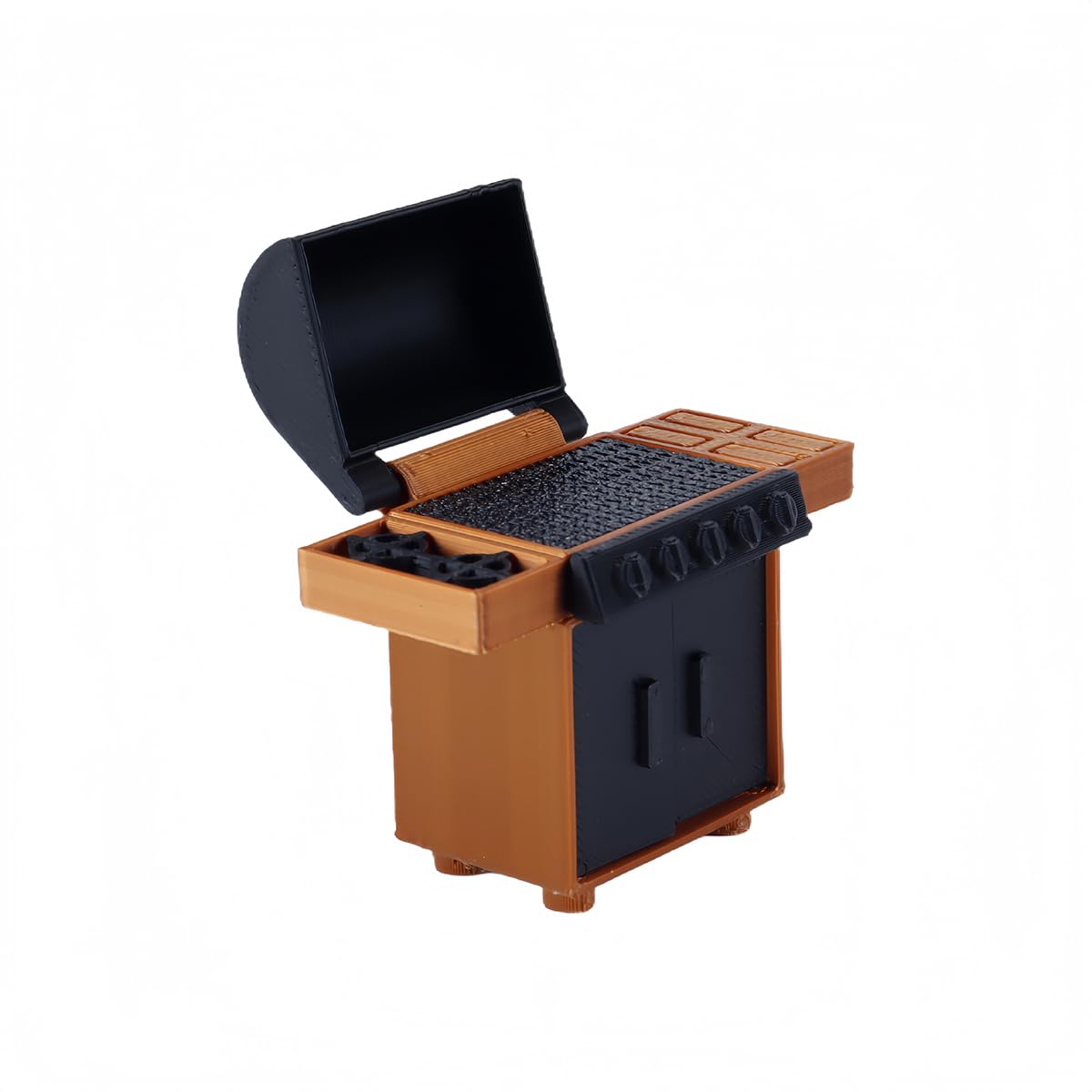 Ausi Miniature Barbecue for Doll's House, Accessory for Life Scenes in Scale 1:20, 5.6 X 2.2 X 6 Cm