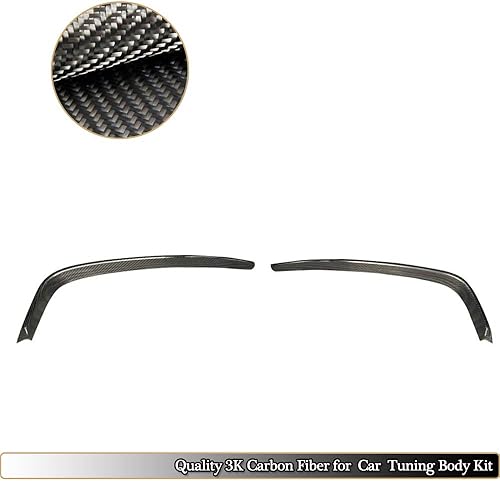 Miniatura 6 de WASHLA Parachoques delantero Canard Ventilaciones encaja Audi A3 Sline S3 Sedan y Convertible 2014 2015 2016 Fibra de Carbono CF Fender Scoop