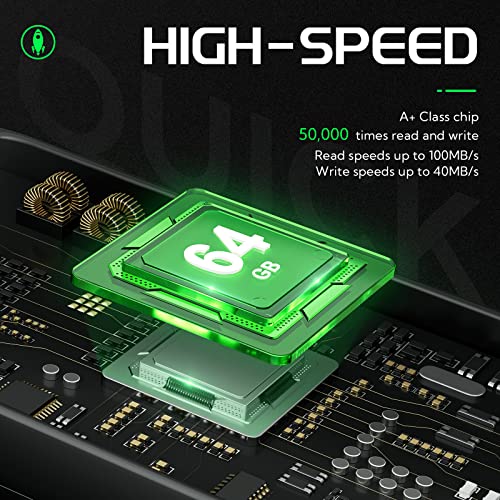 64Gb Flash Drive Pack Of 10 Usb 2.0 Thumb Drives High Capacity 64 Gb Memory Stick Jump Drive Pen Drive Zip Drive For Data Storage #TOP1