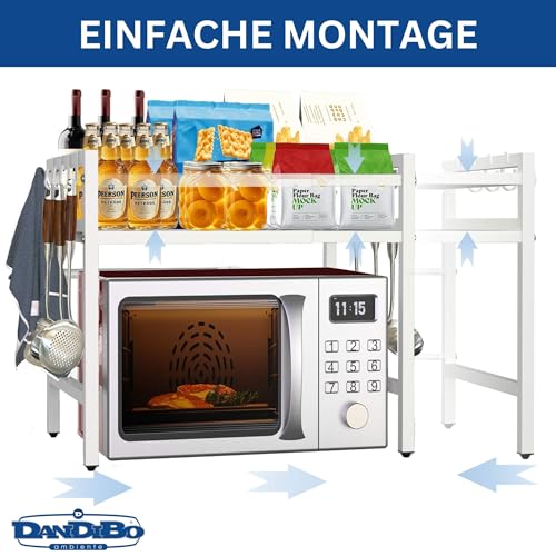 Étagère de cuisine réglable pour libérer l'espace encombré du plan de travail - 6