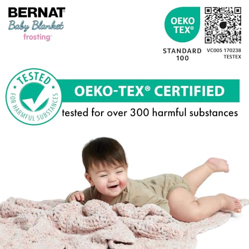 Image of Bernat Baby Blanket Frosting Meadow Yarn - 1 Pack of 10.5oz /300g - Polyester - #6 Super Bulky - 220 Yards - Knitting & Crochet