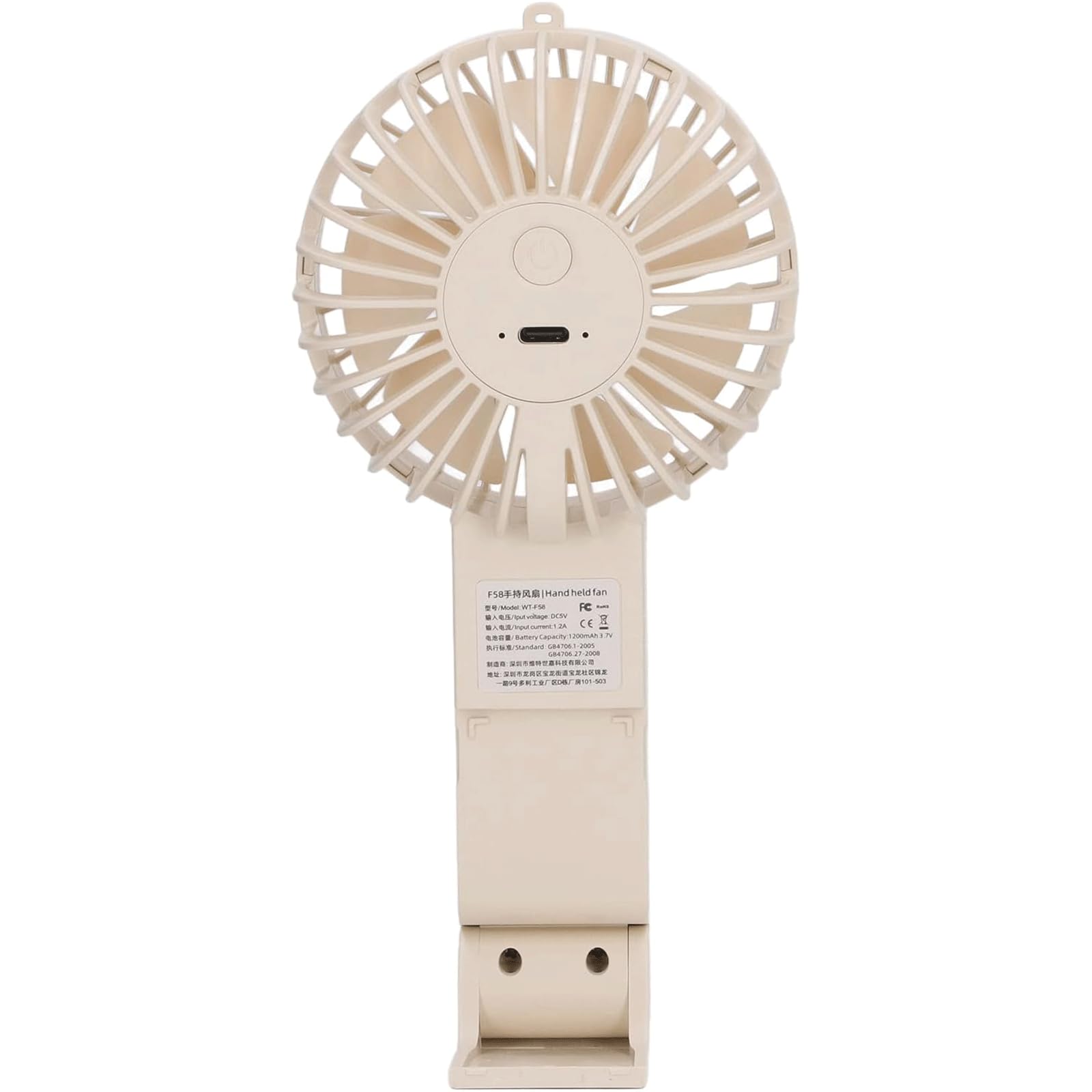 Cichy Miniventilator met 3 snelheden, opvouwbare handventilator, 3-in-1 bureauventilator, geluidsarme en energiebesparende persoonlijke ventilator Wiatraki stojące
