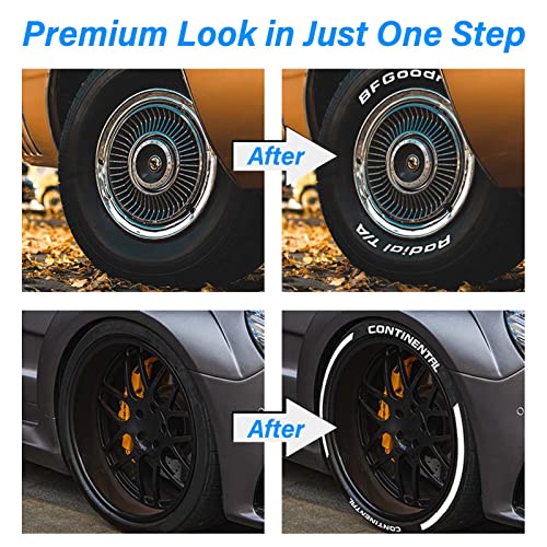 zeBrush 4-Pack- White-Tire-Marker-Paint-Pens Waterproof-Paint-Markers-for-Tire-Lettering