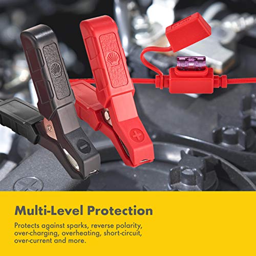 Shell Sbc400 4 Amp 6V And 12V Fully Automatic Smart Charger And Maintainer, Trickle Charger, Battery Desulfator, For Lead Acid, Gel, Agm, Li-On, 7 Levels Of Protection And 11-Stage Charging #TOP5