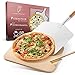 Liebspecht® Wysokiej jakości kamień do pizzy i łopatka do pizzy (gratis szczotka) – nadaje się do piekarnika, grilla i grilla gazowego – zestaw kamieni do pizzy jak we Włoszech – kamień do pieczenia chleba – odporny na wysoką temperaturę