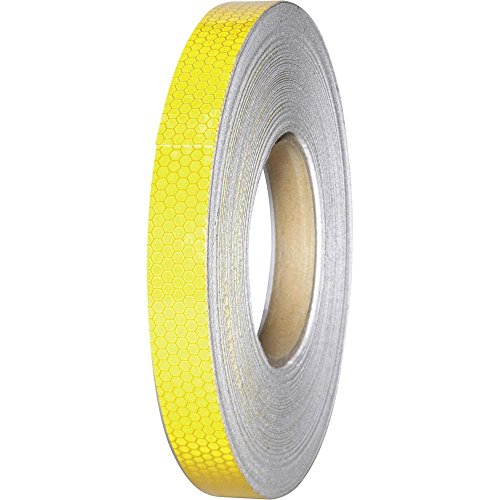 Conrad Electronic - Cinta reflectante (l x w) 45 x 19 mm película de polietileno de color amarillo rt19 / 45m-yl conrad contenido: 1 bobina (s)