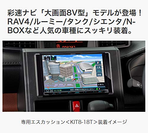 Amazon.co.jp: 8V型フルセグ内蔵彩速ナビMDV-S708L+KIT8-K19HI