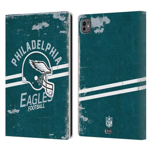 Casque NFL Philadelphia Eagles étui portefeuille pour iPad Pro 11 M4 cuir
