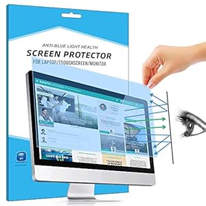 FiiMoo Amovible Filtre Anti-Lumière Bleu Premium pour 23" Bureau/Moniteur, filtrant Anti-éblouissant Protection des Yeux, Blocage de la lumière Bleue Protecteur d'écran pour 23" Pouces