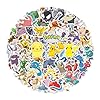100 PCS Cute P.o.kémon Stickers for Gifts, Waterproof Sticker for Phone, Laptop, Water Bottles, Hydro Flask, Stickers for