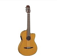 Vista 4 de Yamaha NCX1 NT Cutaway Guitarra Clásica Acústica-Eléctrica de Cuerdas de Nylon, Natural