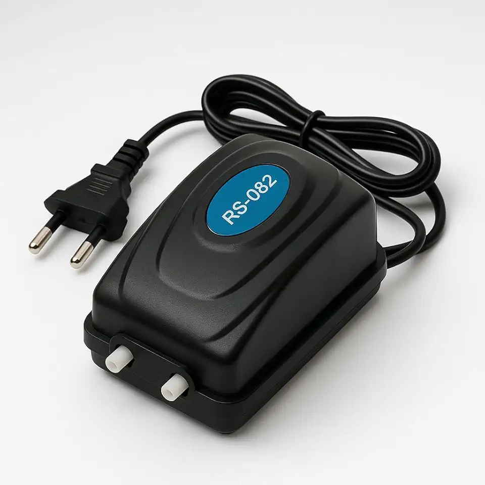 Bomba De Ar Compressor Aquário RS082 5W 3,5L/min Silenciosa