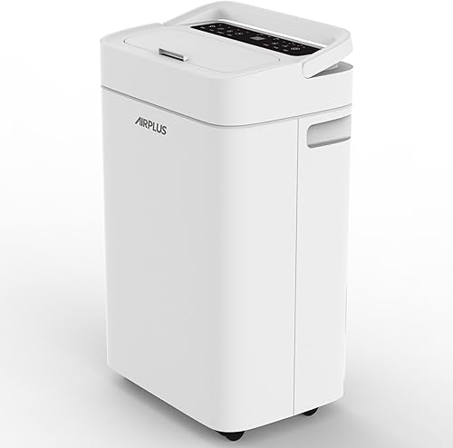 Miniatura 1 de AIRPLUS Deshumidificador de 4500 pies cuadrados para sótano, deshumidificadores de 70 pintas para el hogar con manguera de drenaje, drenaje