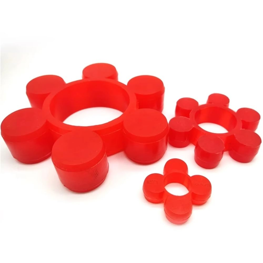 Giunto albero cuscinetto tampone flessibile, 1 pezzo elastico Plum Blossom for accoppiatore, tipo di accoppiamento guarnizione in poliuretano(White,295x170x50mm)