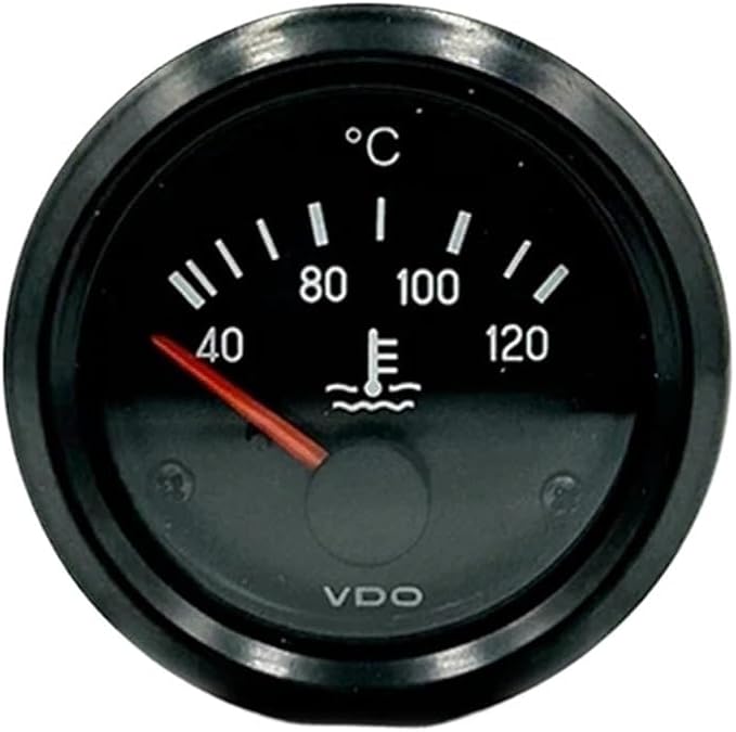 LUXIYUCHU VDO Water Temperature Gauge 12V 24V 40120C
