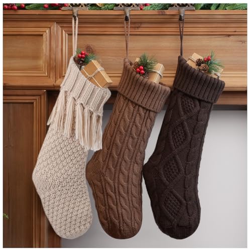 steo spce 3 Pack Farmhouse Christmas Stockings...