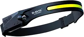 Lanterna de Cabeça LED Recarregável - Ciclismo, Pesca, Caminhada - Potente, Resistente à Água IPX4-5 Modos de Luz 270º Iluminação Uso Profissional