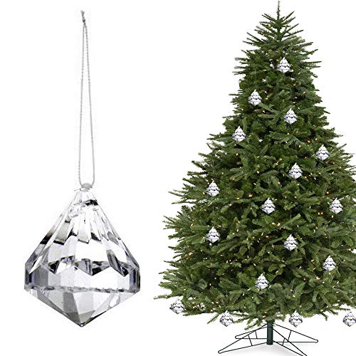 HOHIYA 24pc Crystal Ornaments Christmas Tree Diamond Decorations Balls Clearance Hanging Crystals for Centerpieces Acrylic Gem Beads Decorative Clear HOHIYA 24pc Crystal Ornaments Christmas Tree Diamond Decorations Balls Clearance Hanging Crystals for Centerpieces Acrylic Gem Beads Decorative Clear