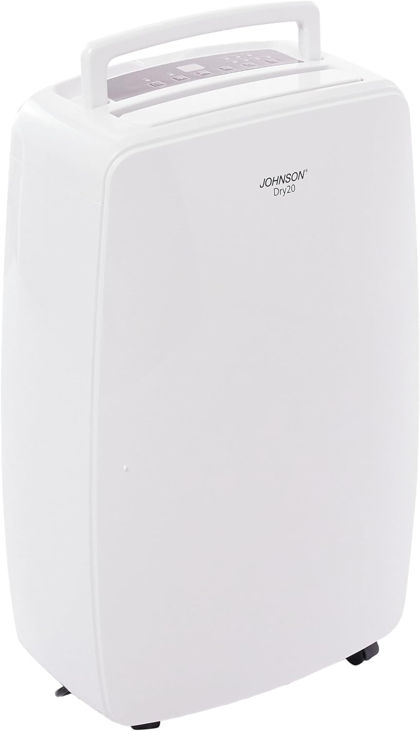 Úhlové view of Johnson Dry20 Dehumidifier showing top panel