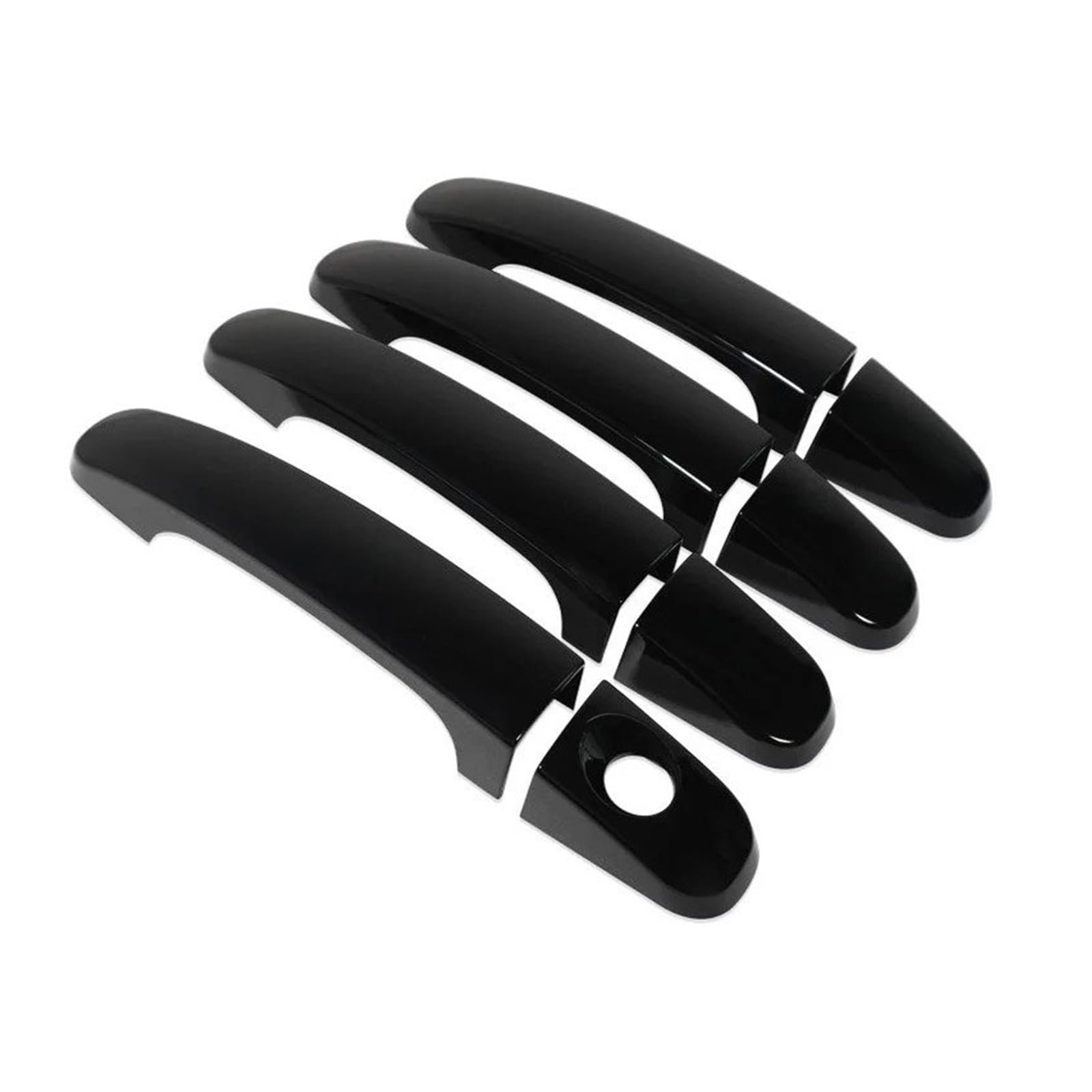 PaCsci Car Outer Door Handle for Ranger Wildtrak T6 T7 T8 2012-2021 for ABS Door Handle Cover(Gloss Black)