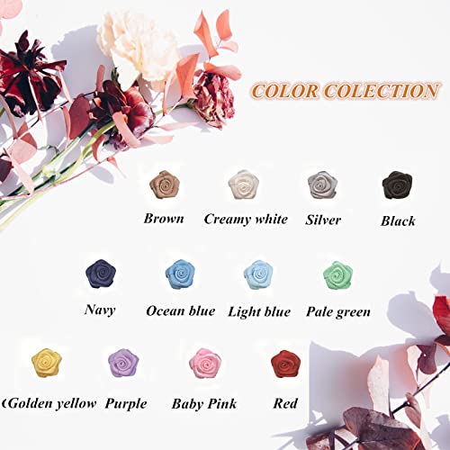Viviquen 120Pcs Mini Roses Mini Ribbon Flowers For Crafts, Multicolor Fabric Satin Ribbon Bows, Multicolor Small Rosettes Tiny Flowers For Crafts, Diy, Sewing, Wedding, Bride Gift Wrapping Decoration #TOP1