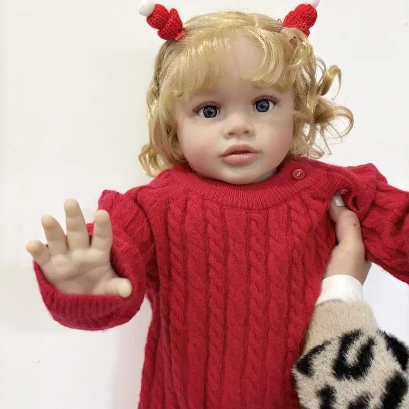 Silikonowe lalki Reborn Baby Girl Realistyczne lalki noworodka, które wyglądają naprawdę realistycznie, Reborn Baby Doll prawdziwe życie jak noworodek, małe lalki, miękkie winylowe zabawki dla