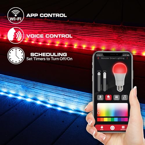 Tira Led Inteligente Monster 2-Pack 100 pies Multicolor miniatura 3