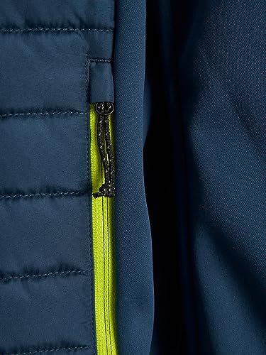 JACK & JONES Herren JJEMULTI Quilted Collar NOOS Steppjacke, Navy Blazer/Detail:Set-IN Sleeves, XS – Ansicht 2