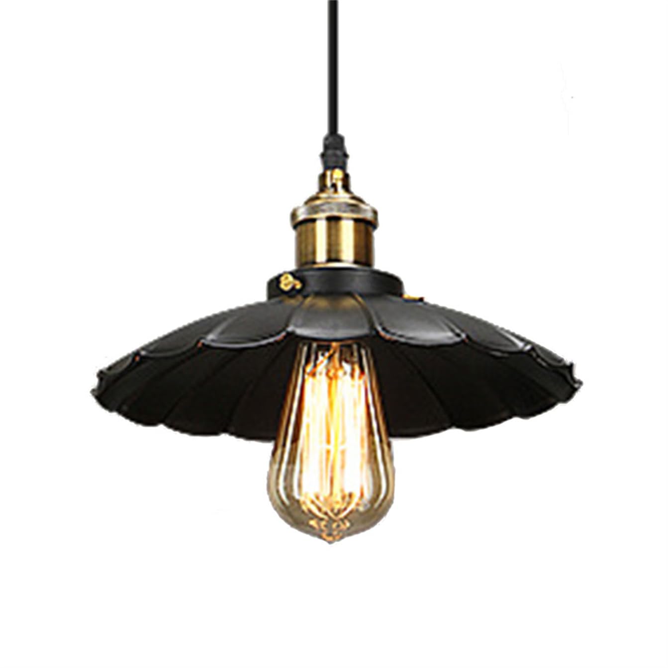 YGZPALH Farmhouse Industrial Chandelier Minimalist Iron Art Black Lamp Shade Entryway Metal Light Fixture Mid Century Hanging Modern Chandeliers for Dining Room Living Room Bedroom - E26 Base