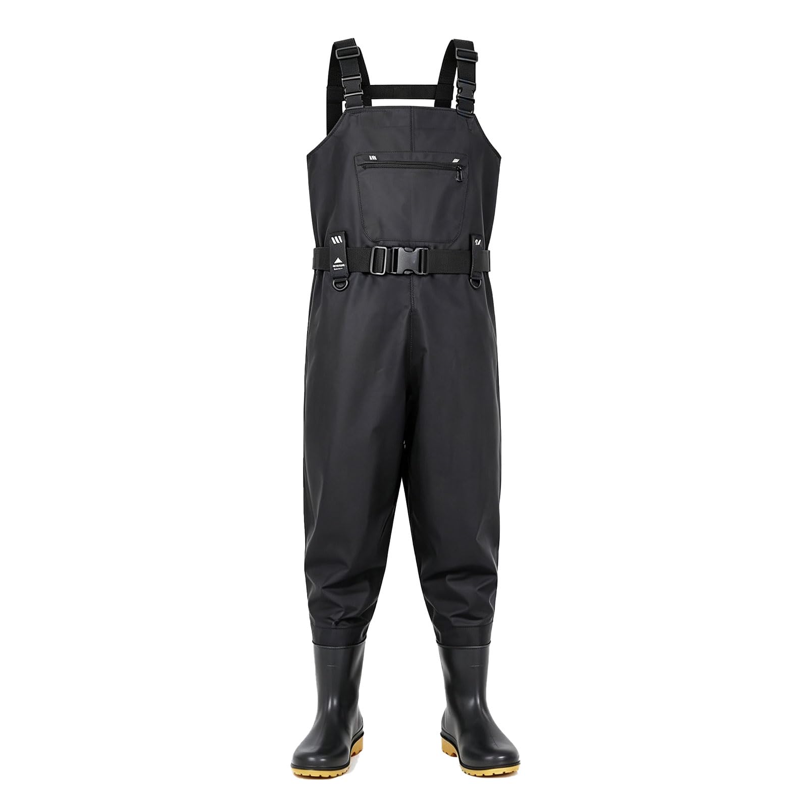 Vadeadores de Pesca para Hombres Nylon Pantalones Impermeables para el Pecho Equipadas con Botas Oxford Antideslizantes Impermeables Peso Ligero para Caza y Pesca Tallas 37-46