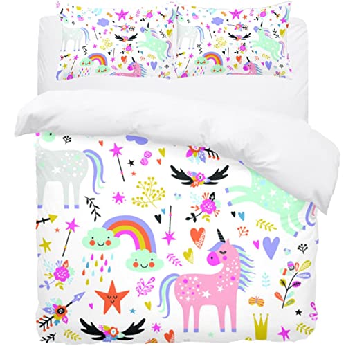 Parure de lit thermique licorne pour enfant avec housse de couette - 2